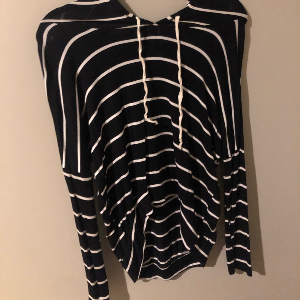 Black and white striped sweater